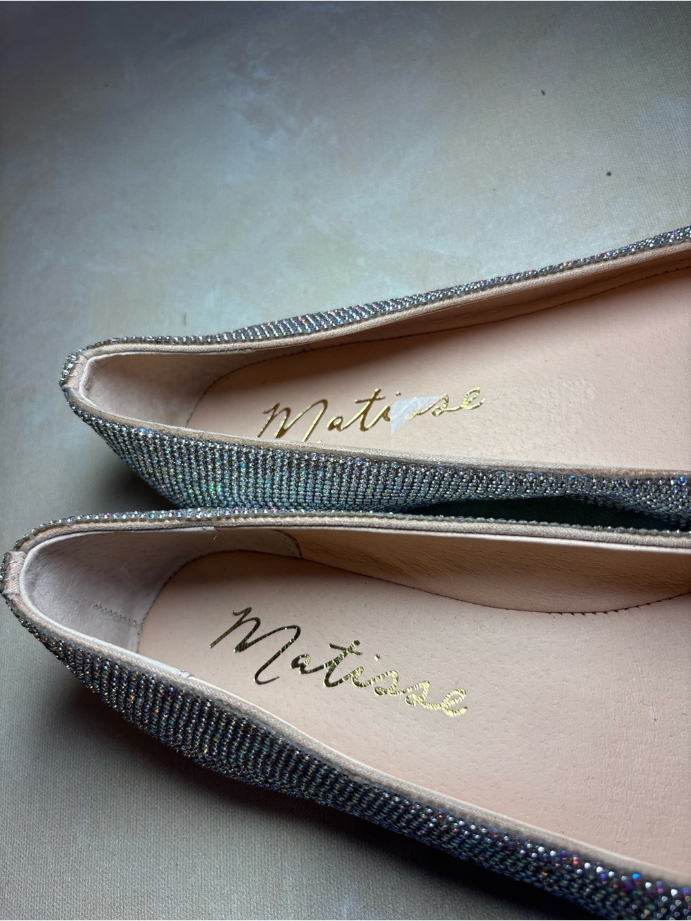 Matisse Roxy Rhinestone Square Toe Ballet Flats, Size 8.5 - Picture 7 of 12